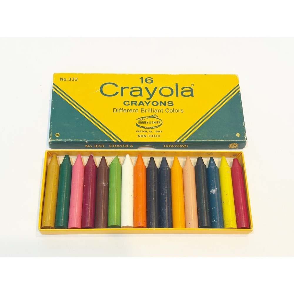 Vintage Crayola Crayons 16 Pack Binney & Smith Complete USA, No. 333